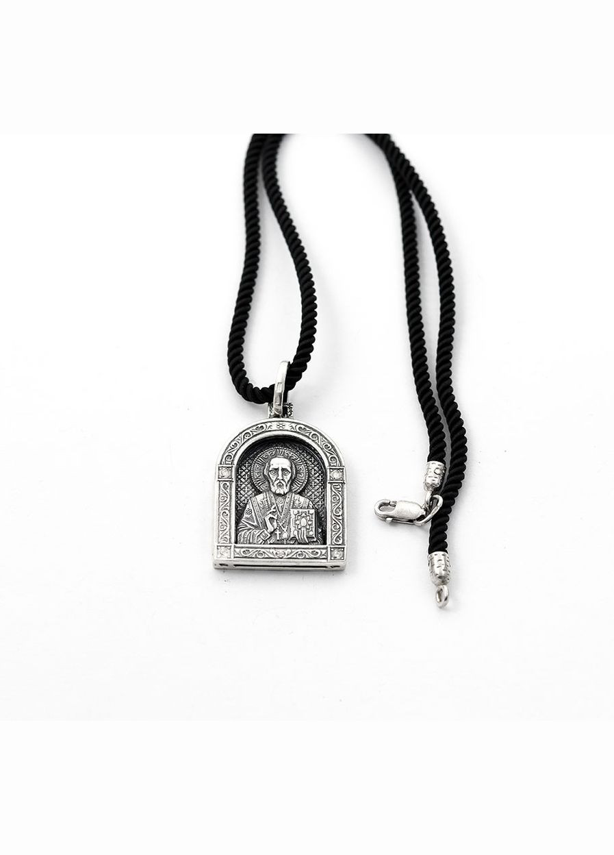 Большая ладанка Николай Чудотворец 9184 Maxi Silver (337133444)