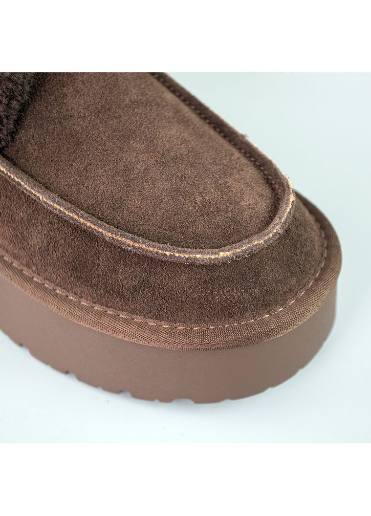 Стильные угги женские зимние коричневые (A3306) PL PS (367837423)