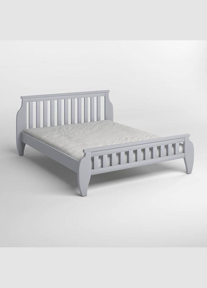 Односпальне дерев'яне ліжко Прага (RAL-7040) 80х190 см (MBG-7100) Mebigrand (366085313)