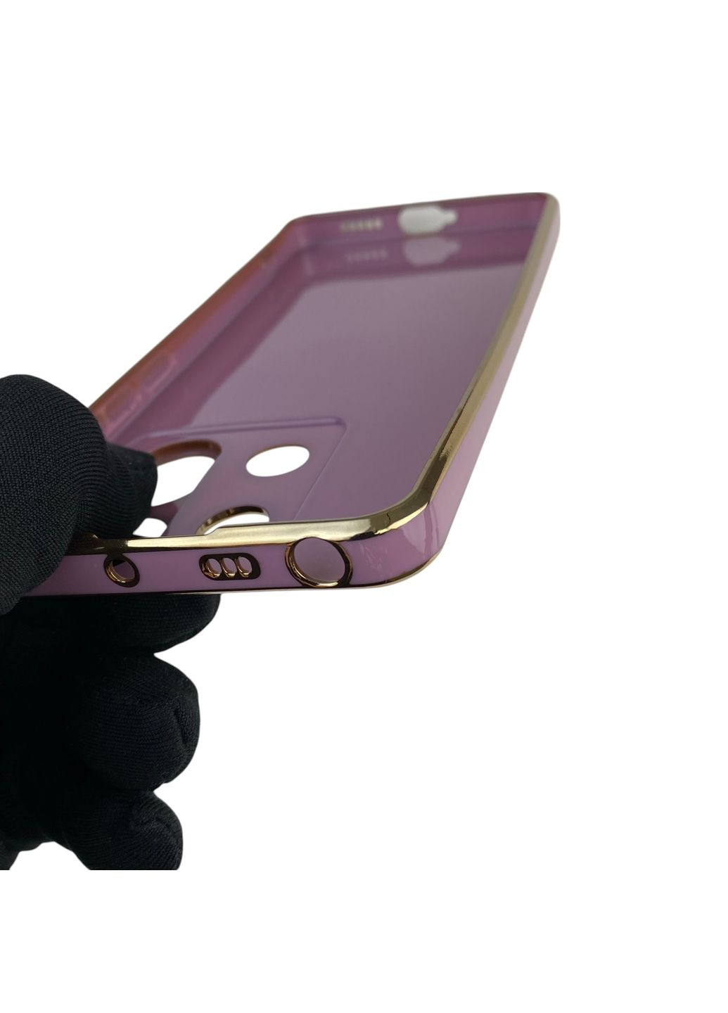 Чехол для Redmi Note 13 Pro 5G с кольцом-подставкой с золотой окантовкой редми нот 13 про черничный gs1 Xiaomi (366236484)