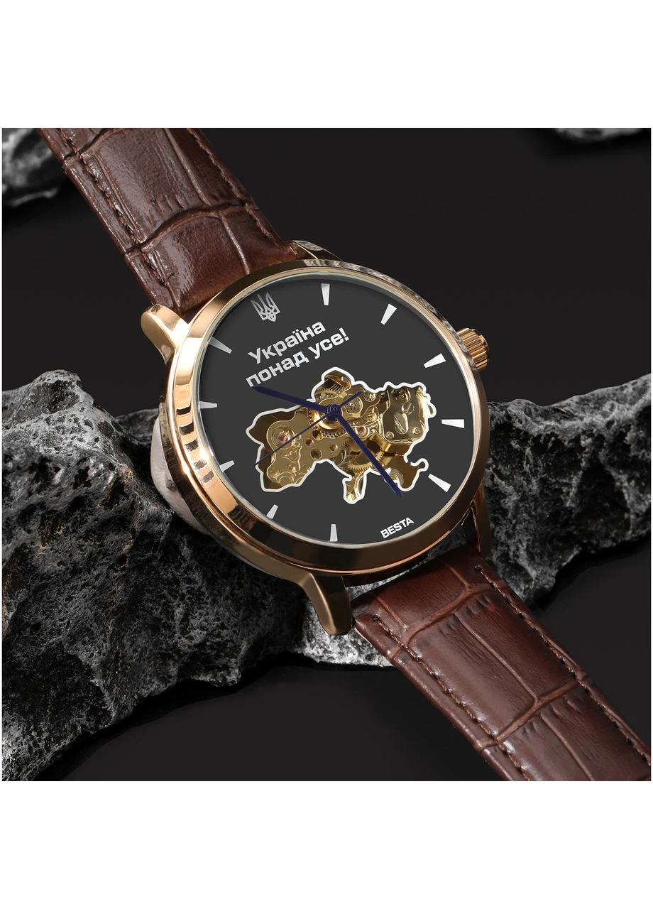Skeleton Gold Black Metal, 2 ремешка Besta (386524513)