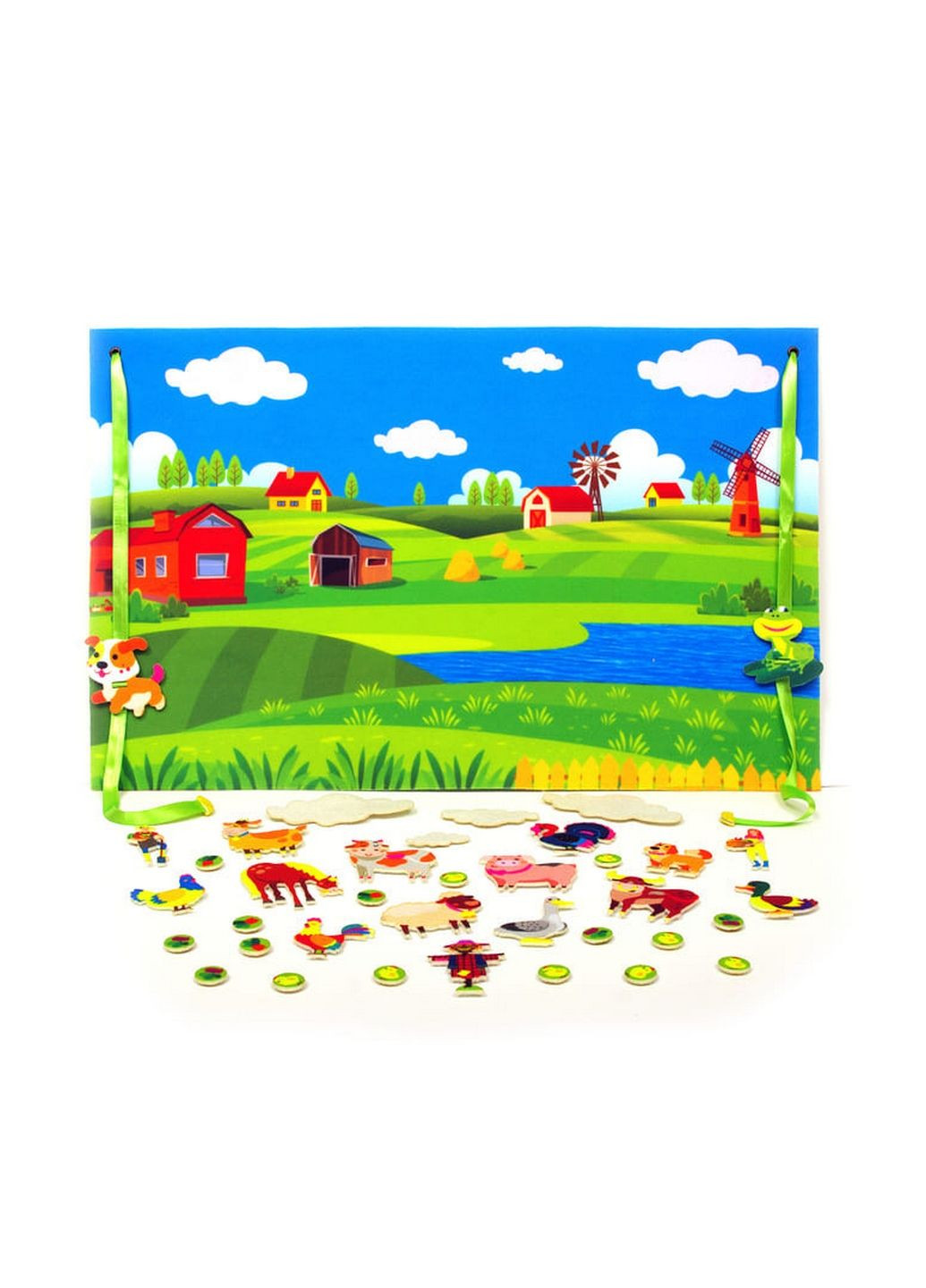 Игровой коврик "Путешествие к бабушке" фигурки на липучках Книжковий хмарочос (288188966)