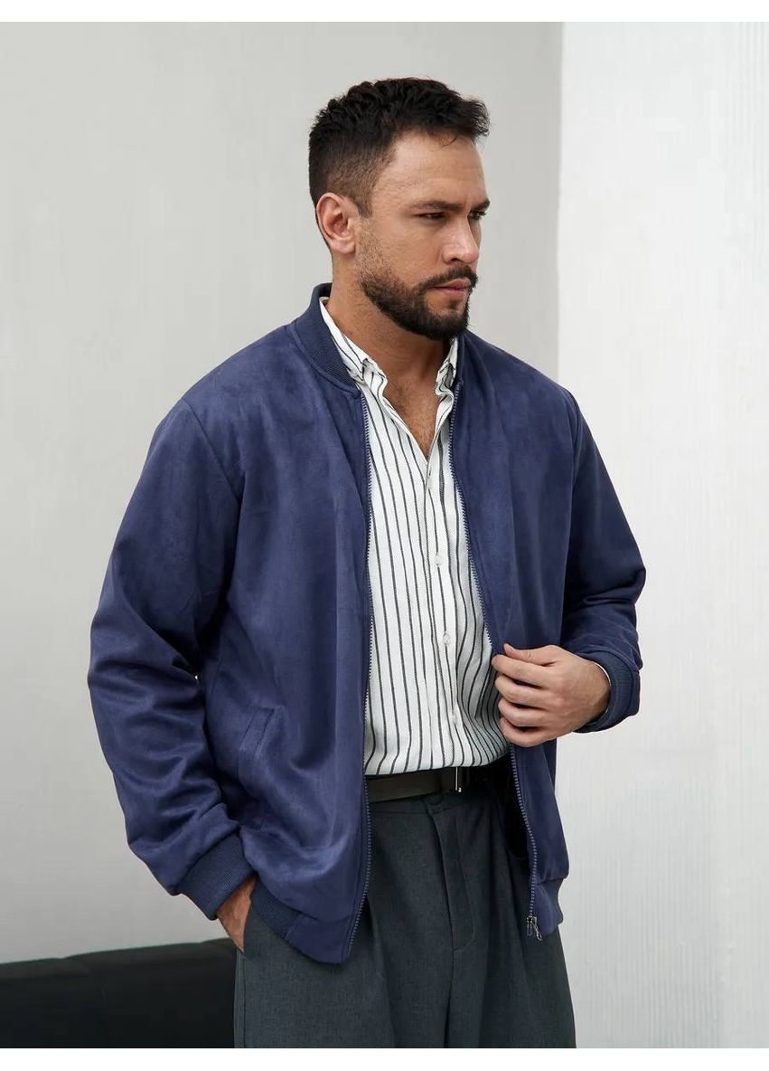 Мужской замшевый бомбер Україна на молнии (355889387)