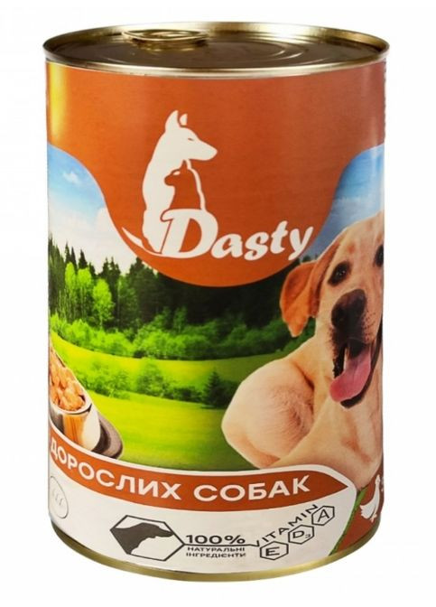 консерва для собак 1,240кг курятина Dasty (290851638)
