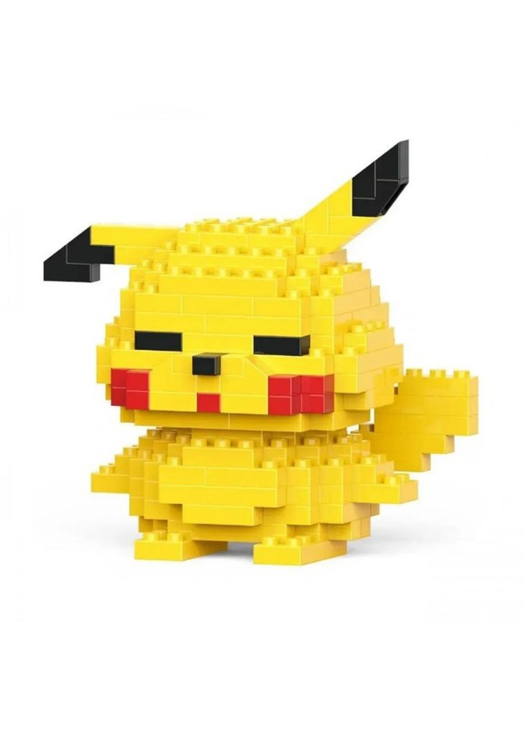Конструктор из миниблоков фигурка Пикачу Bricks 178 деталей детский пиксельные блоки 7 см Magic (361161779)