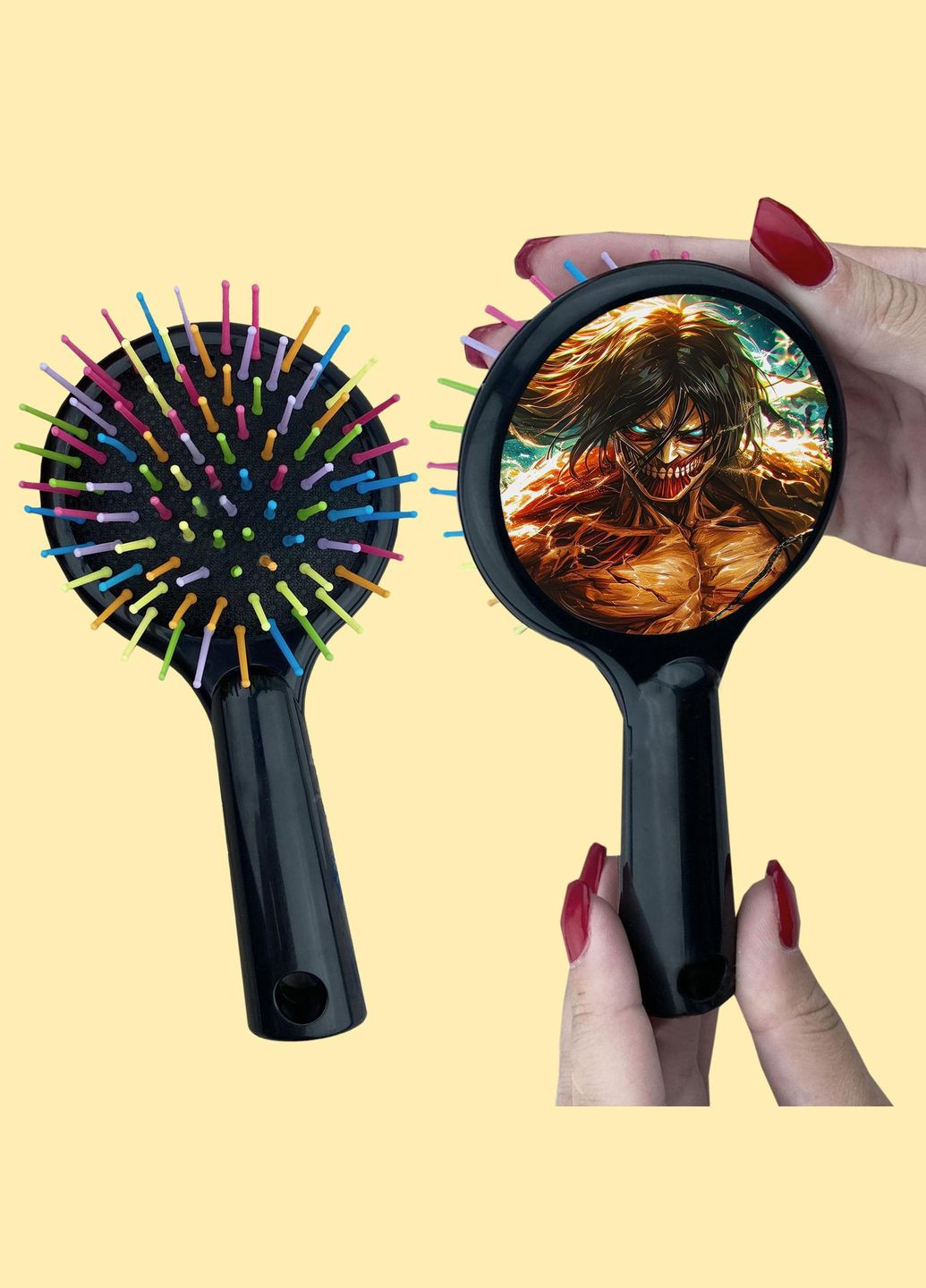 Гребінець для волосся Аніме Атака Титанів #0005 чорний No Brand (315042709)