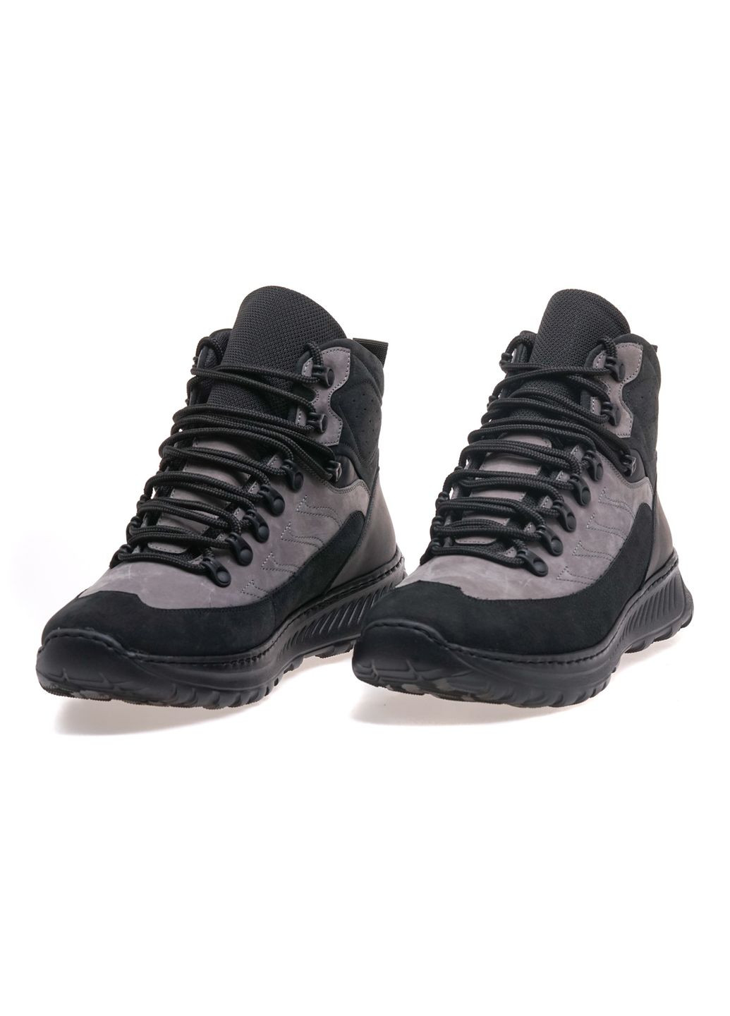 Серые зимние ботинки комфорт мужские 8620-75-st/grey Goodboots