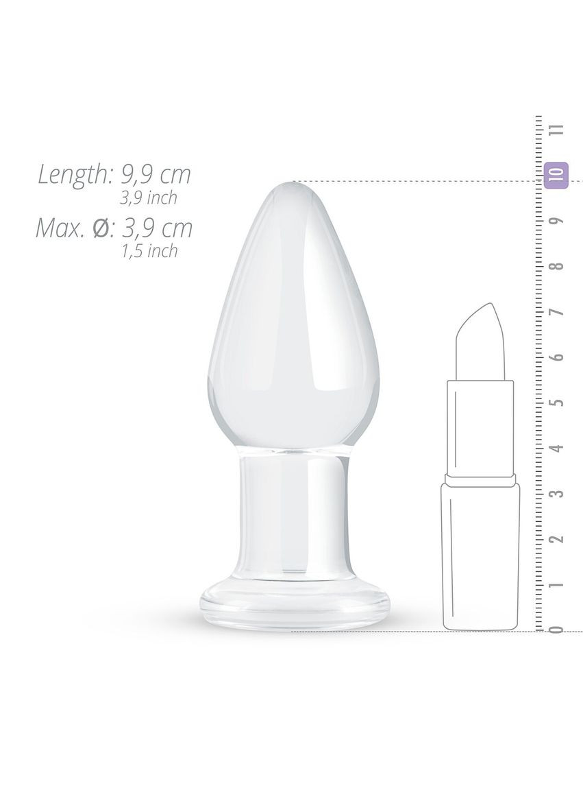 Стеклянная анальная пробка Glass Buttplug No. 24 Gildo (335388165)