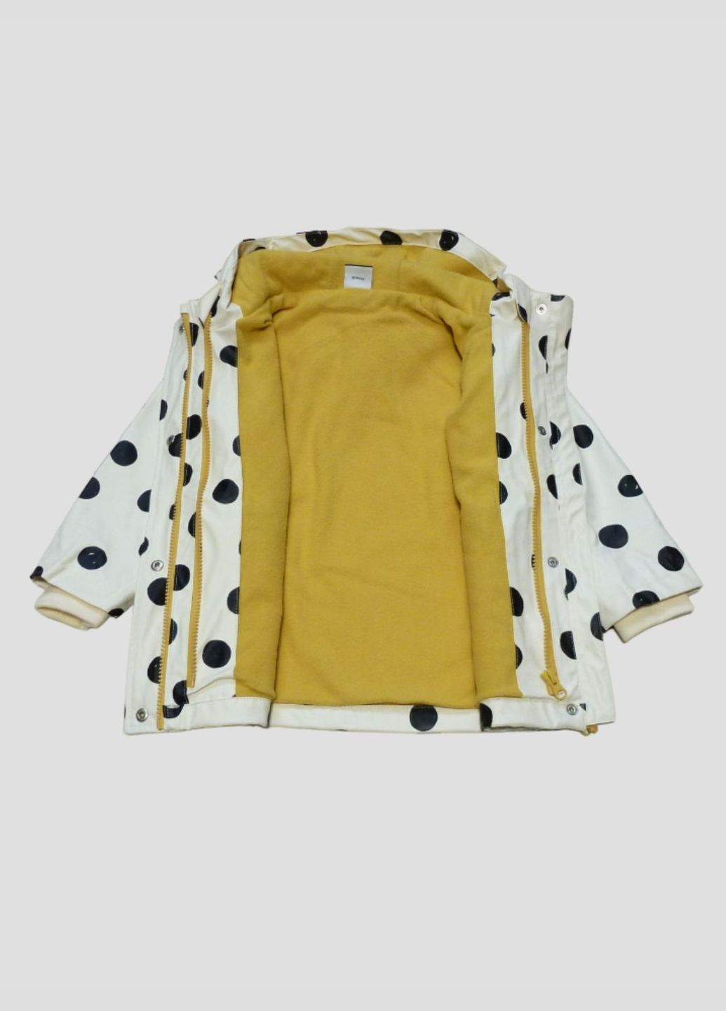 Молочная демисезонная куртка-дождевик 3 в 1 (дождевик+ветровка+демисезонная) с принтом долматинец, 98-104 см, 3-4 л George