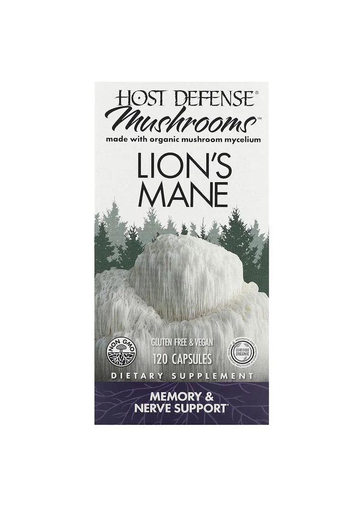 Натуральна добавка Lion's Mane, 120 вегакапсул Host Defense (334704450)