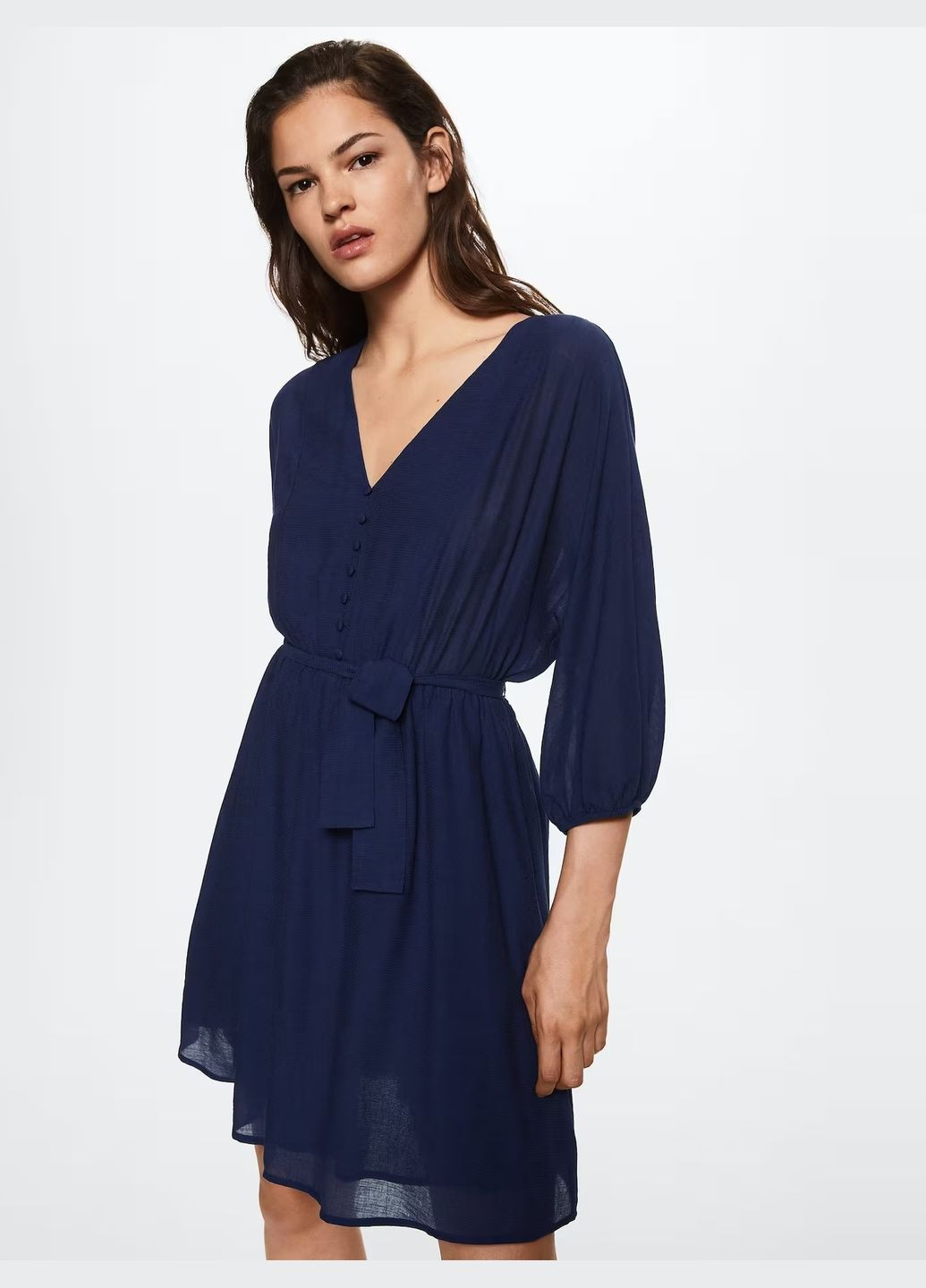 Синее платье Mango