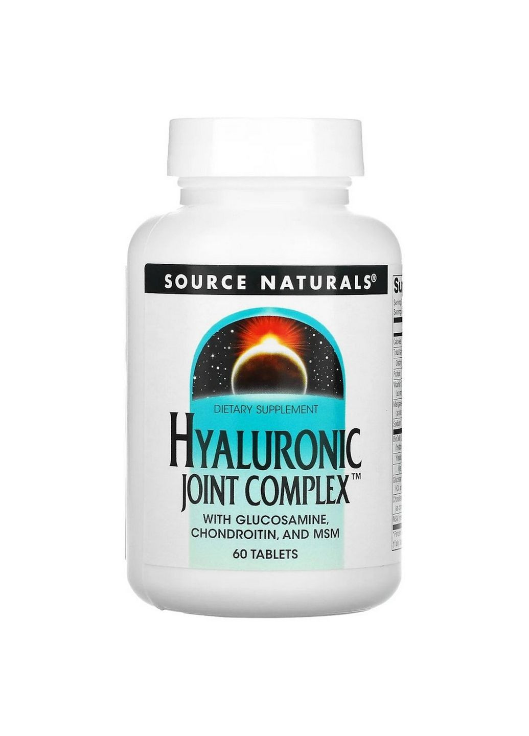Препарат для суглобів та зв'язок Hyaluronic Joint Complex, 60 таблеток Source Naturals (294925238)