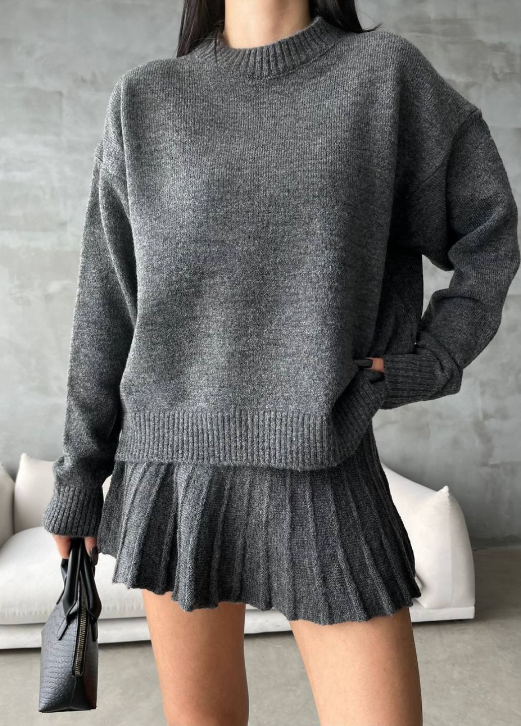 Вязаный костюм с юбкой Allthings (324216895)