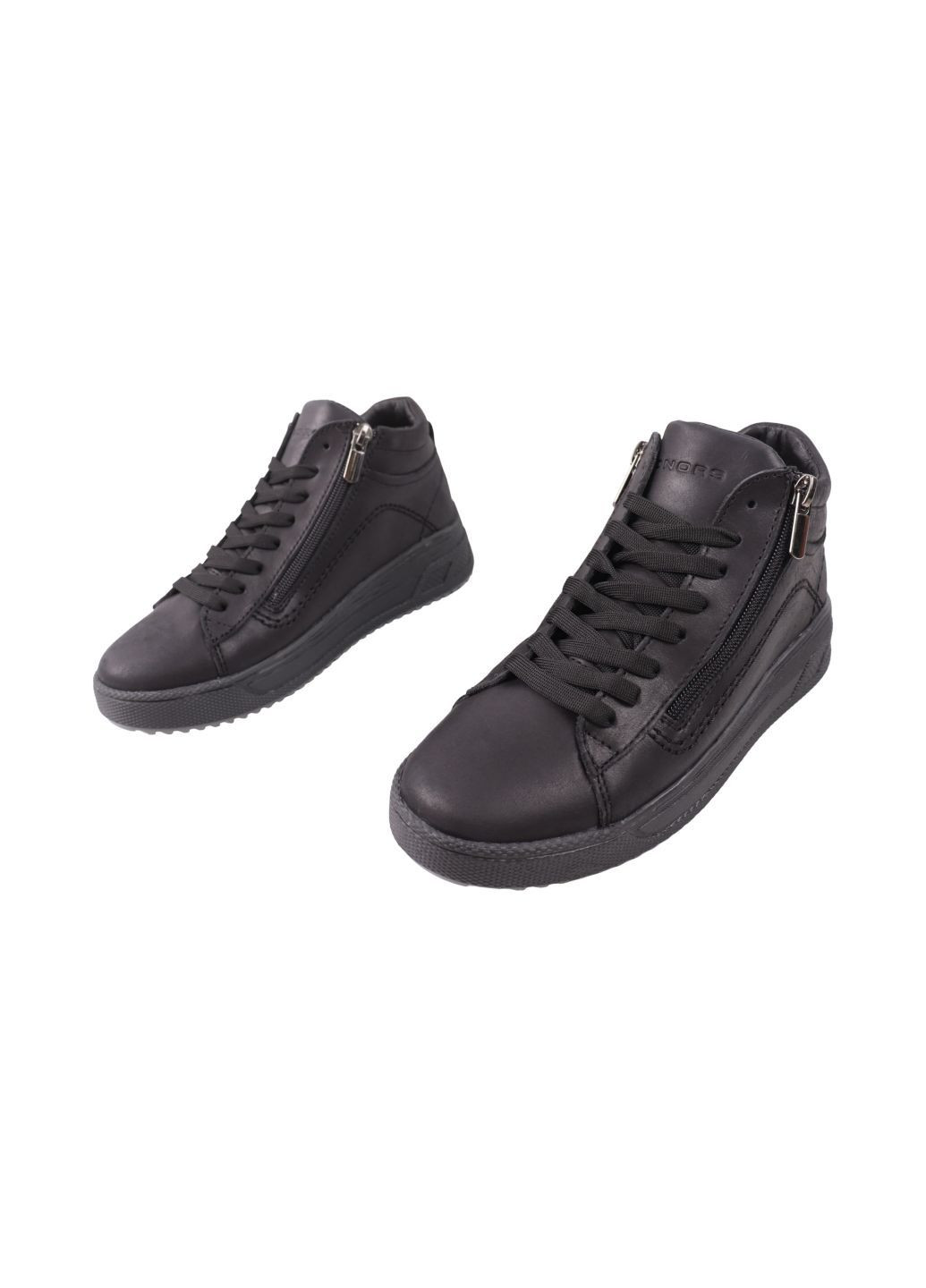 Черные ботинки мужские черные натуральная кожа Konors