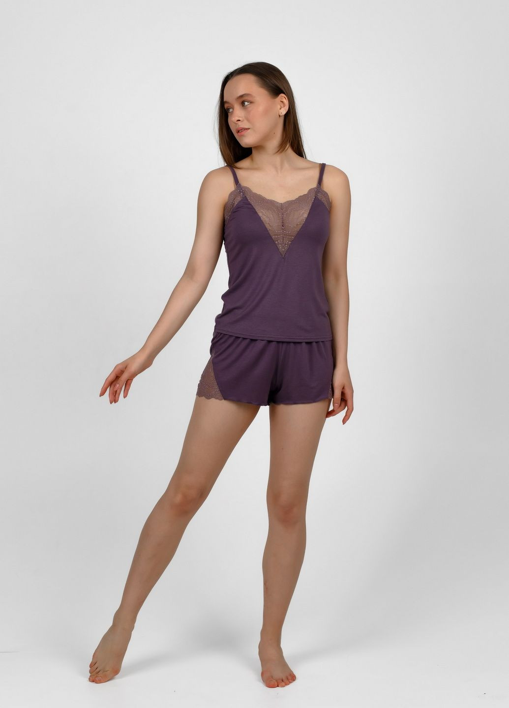 Фиолетовая всесезон пижама женская NEL
