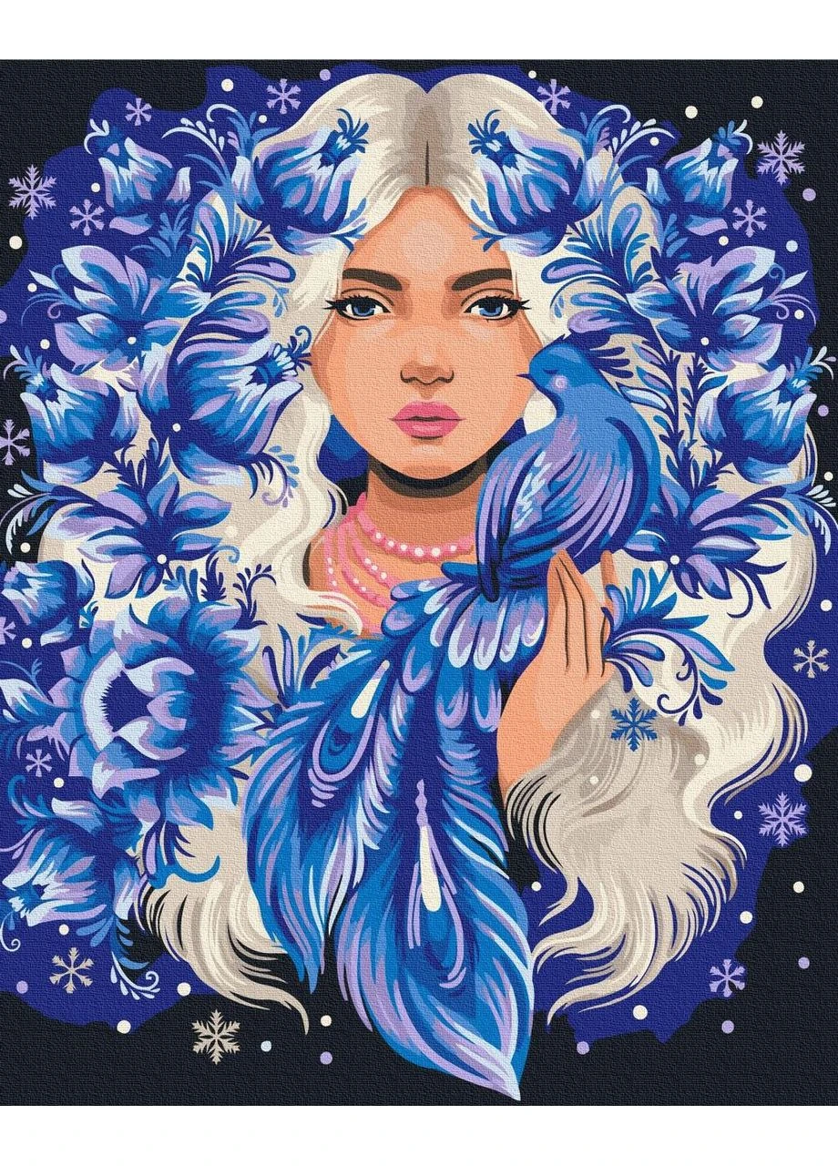 Картина по номерам 48x60см "Она - Зима" © Полина Скурихина" BS53866L Brushme (379357170)