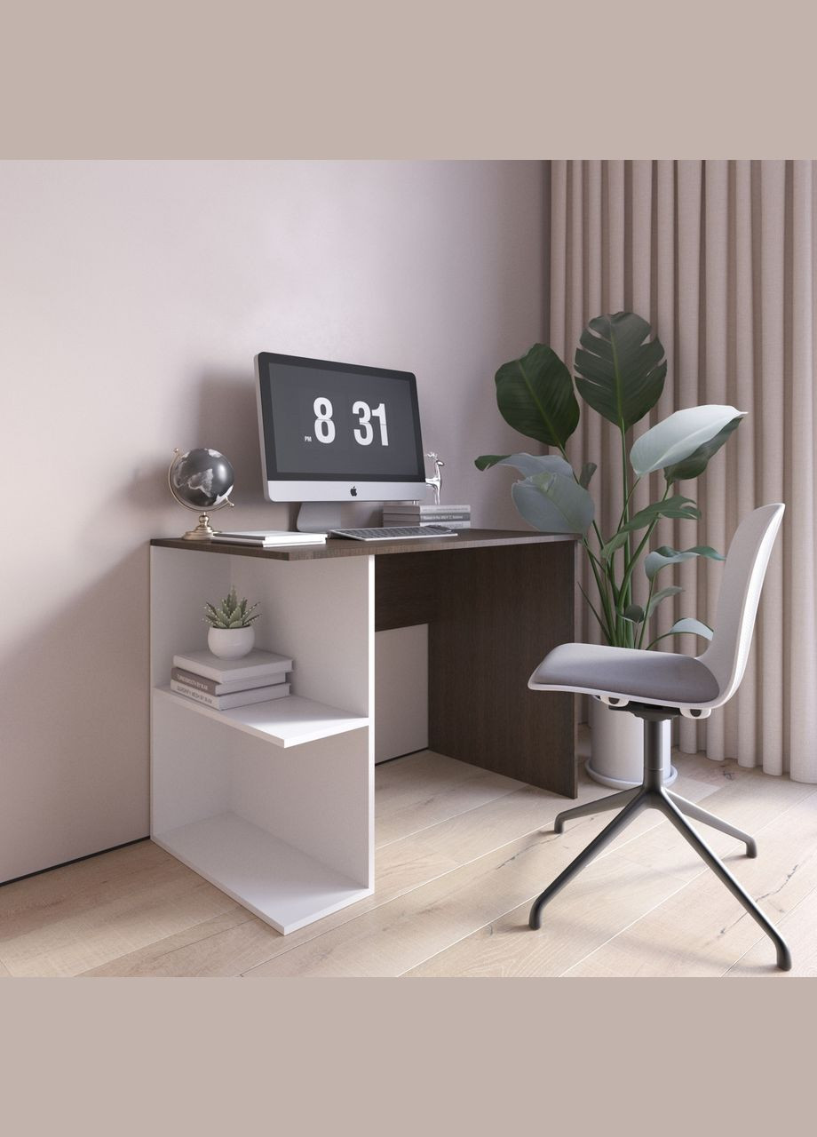 Стол компьютерный, письменный стол с полками слева D-7 VAYS (373034284)