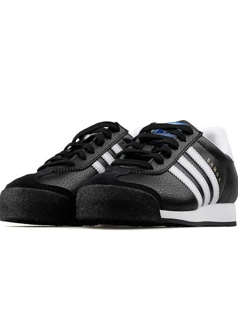 Чорно-білі Осінні чоловічі кросівки кеди samoa adidas