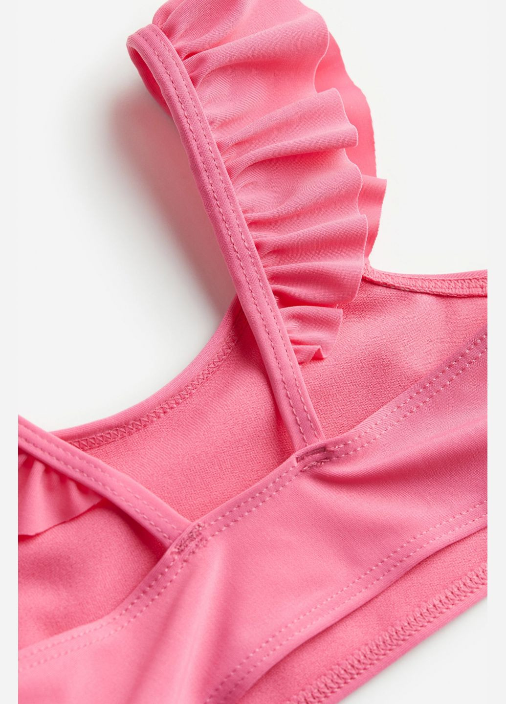 Верхня частина купальника з рюшами для дівчинки 1044746-014 рожевий H&M (342336051)