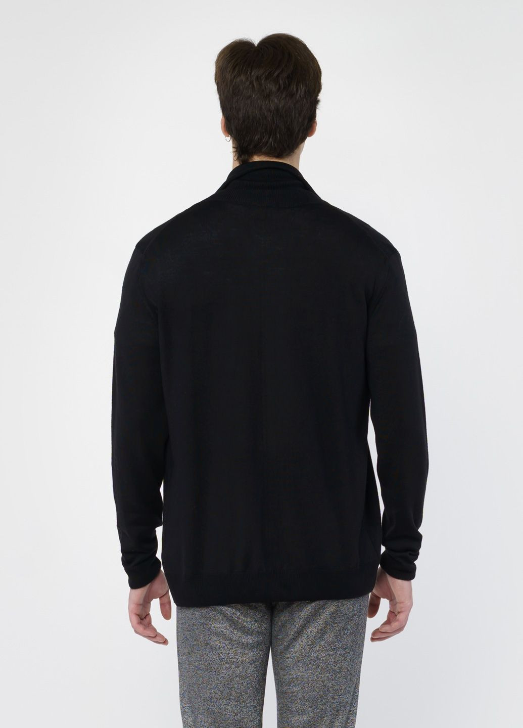 Кофта на молнии мужская черная Arber zipper-cardigan n-avt-93 (280227443)