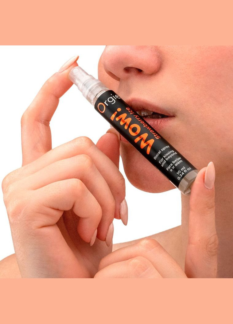 Спрей для орального секса – Wow! Strawberry Ice (10 мл) с охлаждающим эффектом Orgie (369948852)