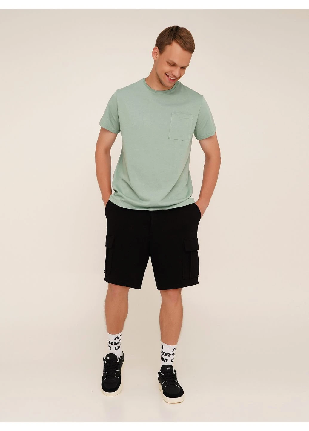 Шорты трикотажные однотонные мужские MBC02331 Черный shop (2000990651914) shop (2000990651914) LAWA Шорти трикотажні (329201691)