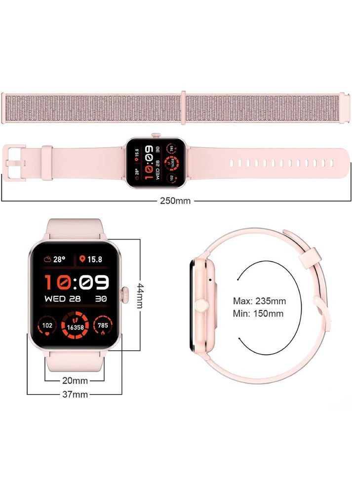 Смартчасы R50 Pink (6931548317524) Blackview (316077570)