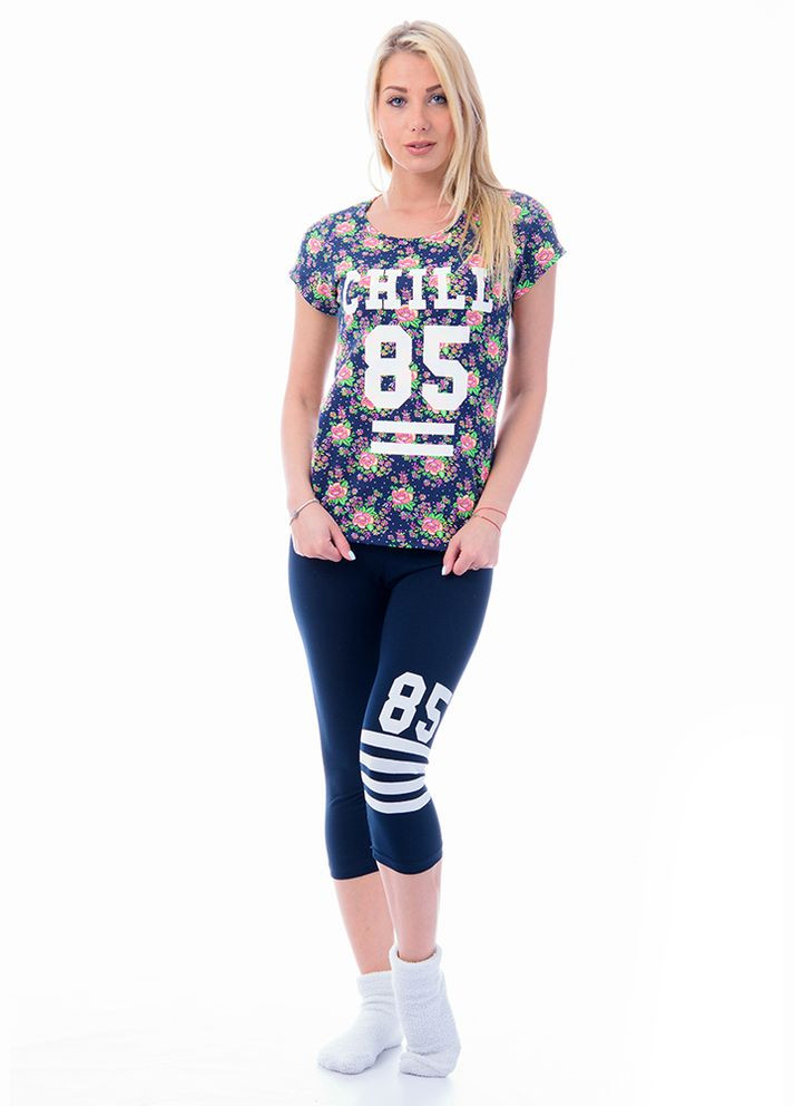 Прозорий жіночий комплект: бриджі та футболка Fushiya