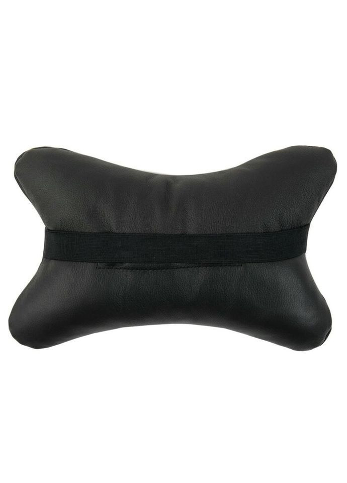 Подушка підголовник без перфорації 9840 29х18х5 см чорна Standart (324691146)