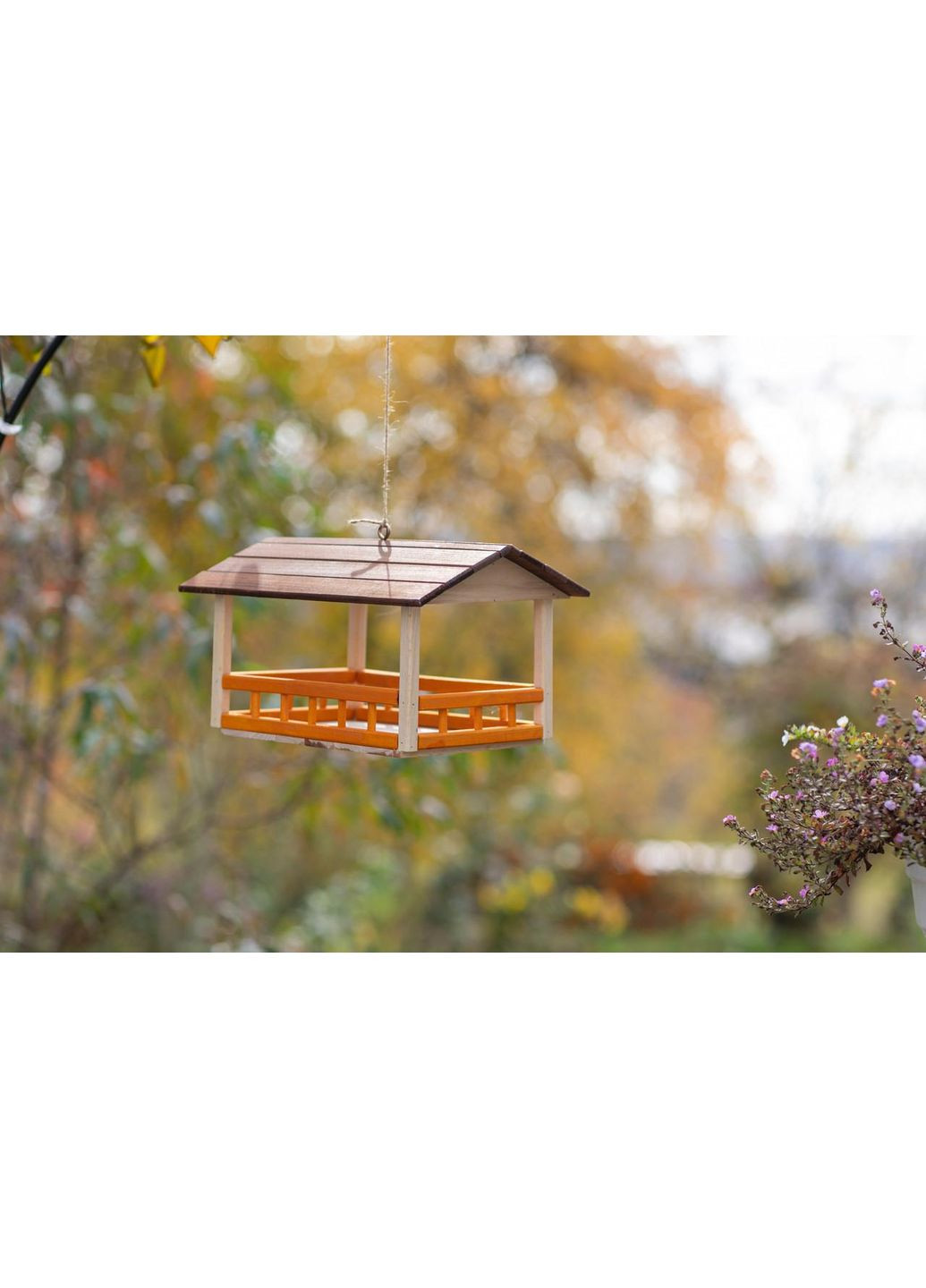 Годівниця для пташок з натурального дерева. 33х26х23см (Bird-906) HM furnitura (365248537)