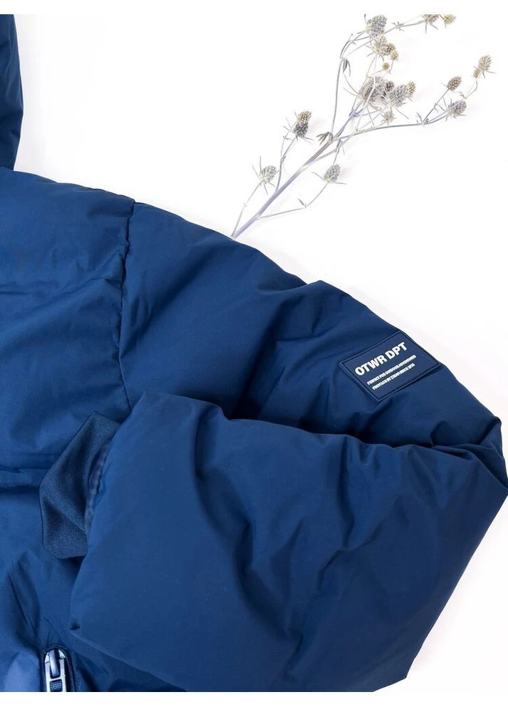 Синя зимова куртка (єврозима) 128 см синій артикул л1263 Zara