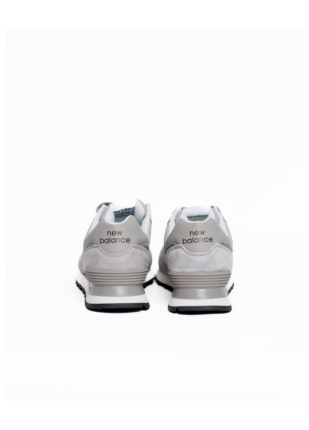 Сірі Осінні кросівки чоловічі new balance No Brand 574 Silver White ND