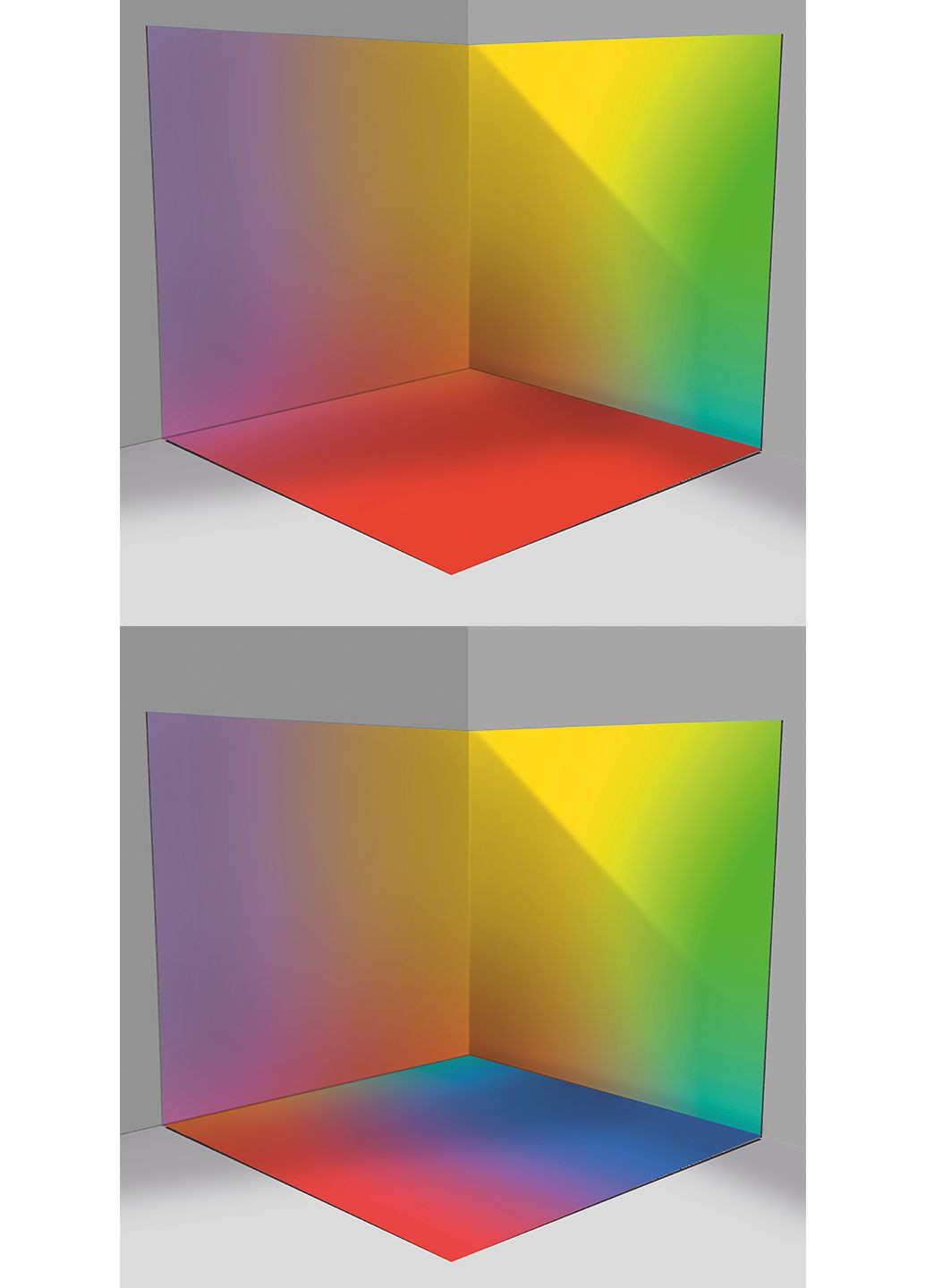 Фотофон 3D для предметной съемки виниловый угловой Цвета 50х50х50см (FF-027) No Brand (302245409)