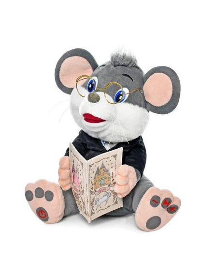 Мышонок интерактивный Сказочник 8 карточек со сказками 30см Limo Toy (304685543)