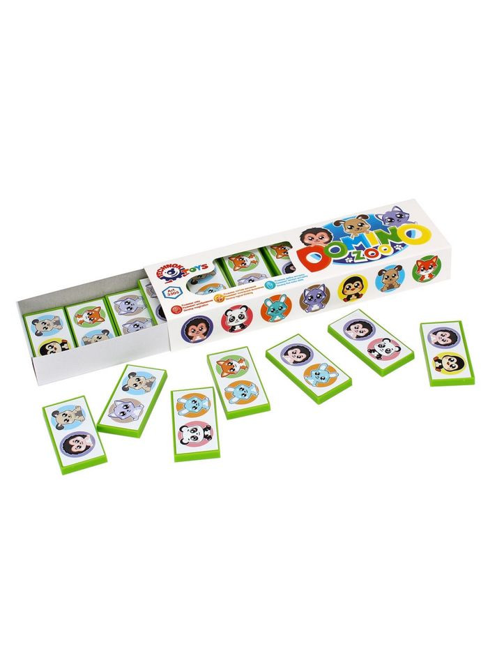 Настольная игра Домино детская "Зоопарк" 3305TXK No Brand (369963589)