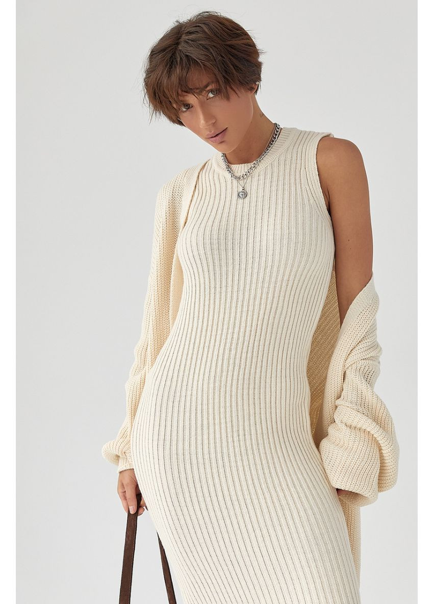 В'язаний костюм з сукнею та кардиганом Lurex Костюм-двойка (370377294)