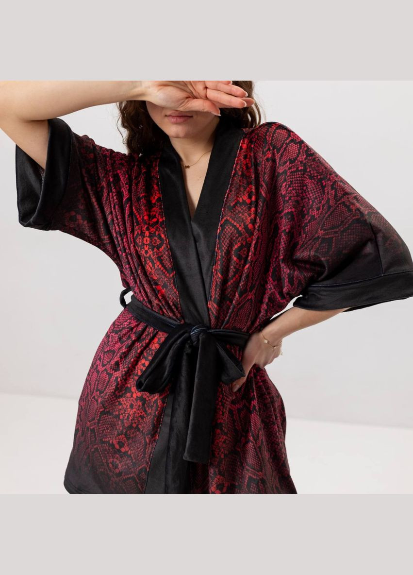 Халат женский из плюшевого велюра Красная Змея 3429_XL 16002 XL FlexDress (336767208)