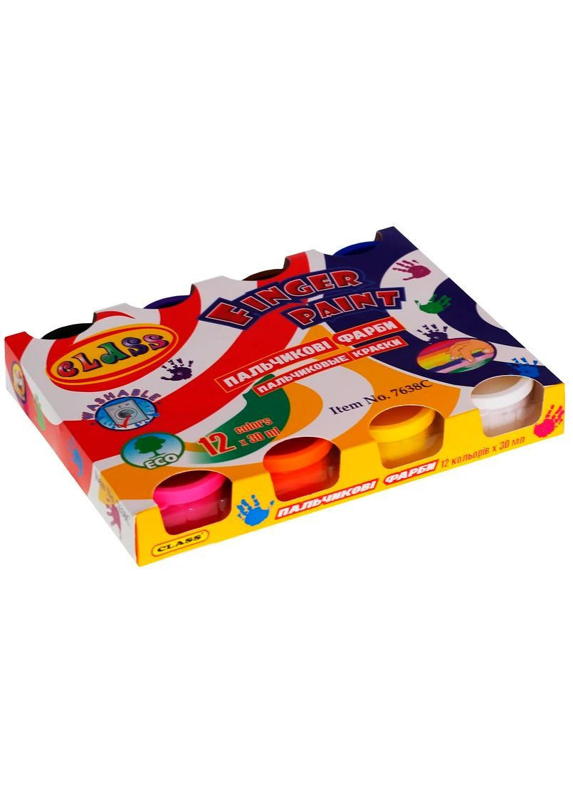 Краски 12 цв. 360 мл. для рисования пальчиками Class (365807510)