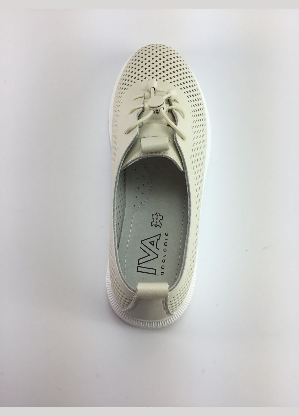 Iva Женские перфорированные туфли бежевые бежевый з натуральная кожа, украина — лето (322594659)