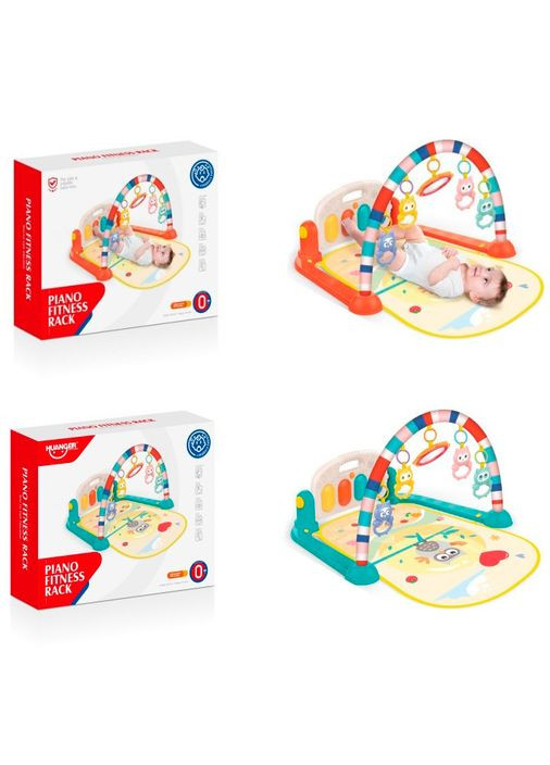 Коврик для младенца с дугой и подвесками музыкальный HE0650-651 Metr+ (314482185)