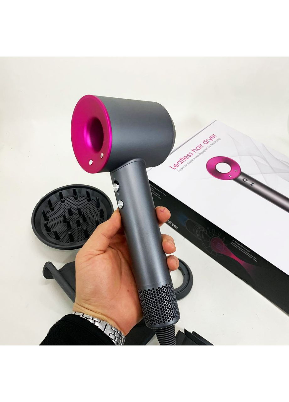 Фен Super Hair Dryer с 5 насадками для быстрой сушки и укладки волос. No Brand (366238679)