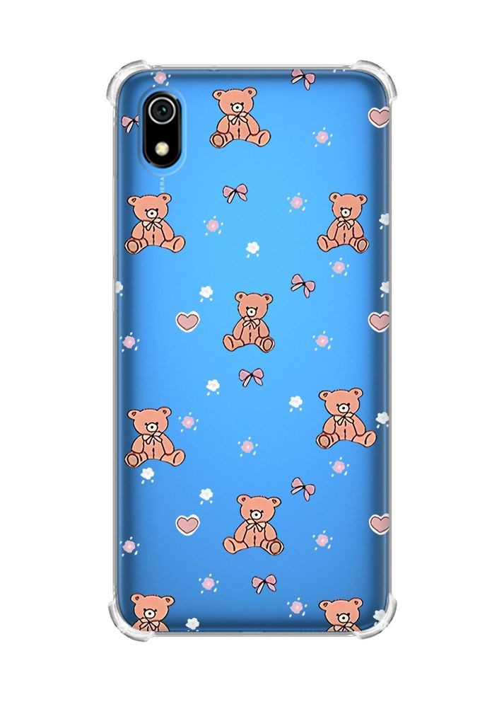 Чохол з потовщеними кутами для Xiaomi Redmi 7A Медвежата (принт 418) Creative (361112495)