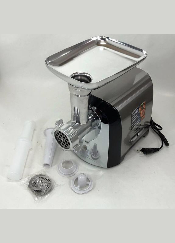М'ясорубка MG-269, 2400 W, м'ясорубка електрична метал, м'ясорубка з металевим редуктором Magio (364663842)