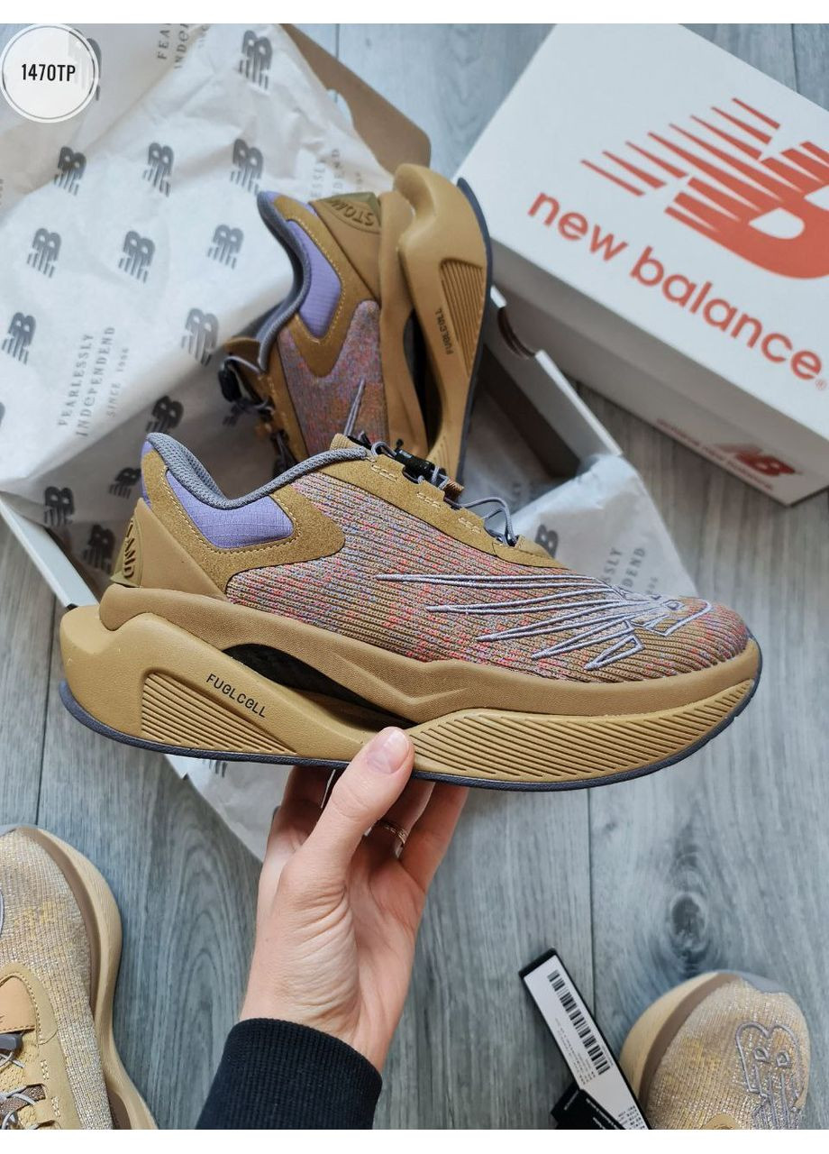 Комбіновані Осінні кросівки чоловічі new balance fuelcell rc elite v2 si stone island tds brown нью беланс No Brand