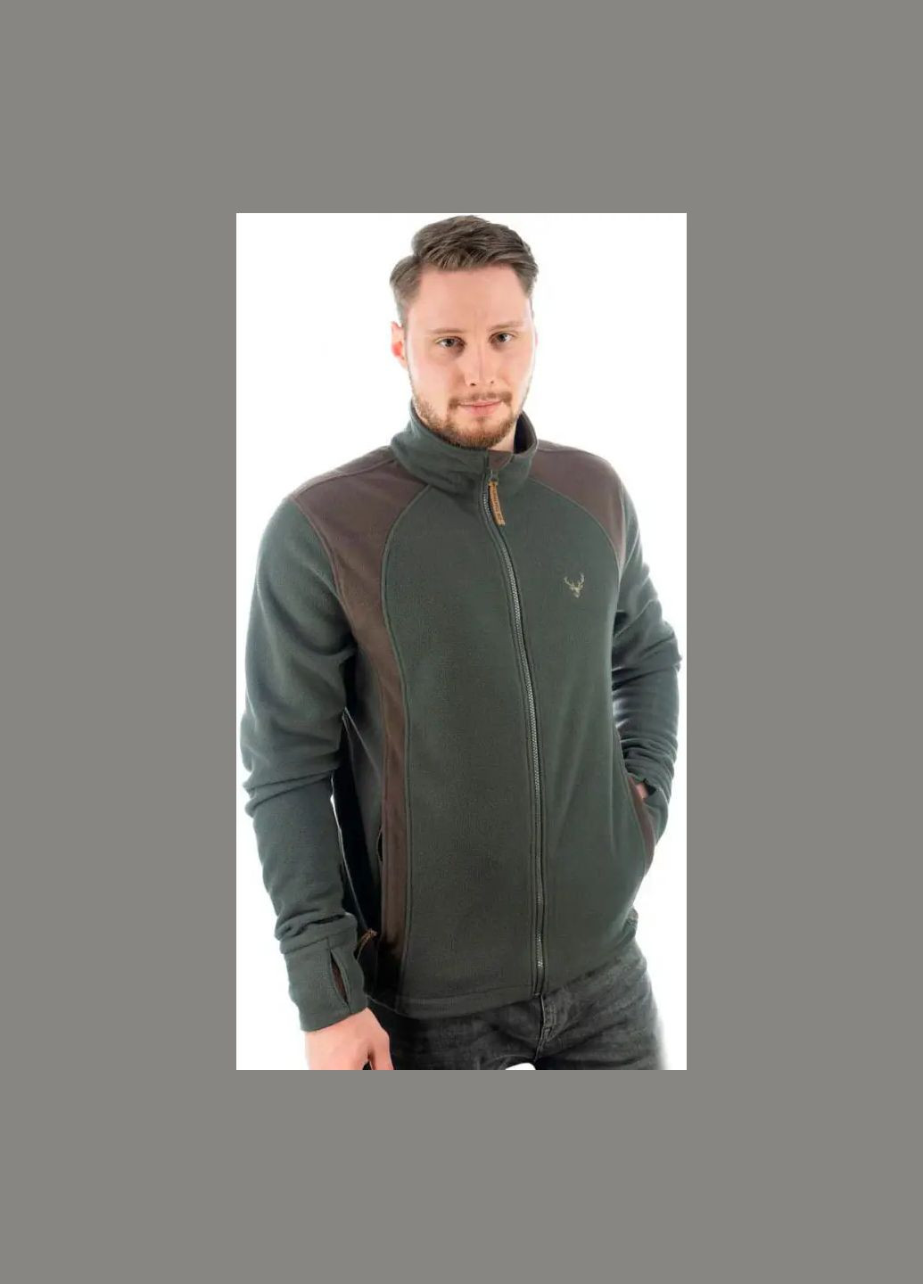 Кофта Orbis Textil Fleece 428003 - 15 Темно-сірий No Brand (317657994)