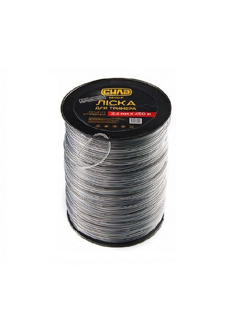 Лiска для тримера 3,0мм квадрат армований 300м Сила (362580698)