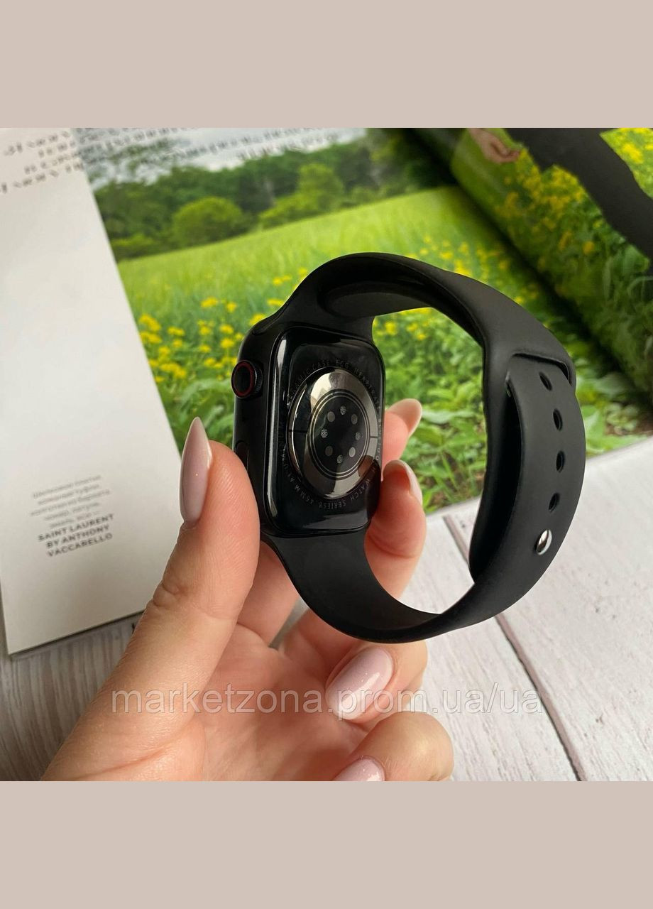 Смарт Годинник T800 pro max зі змінним ремінцем чорний бездротова зарядка пульсометр Smart Watch (334314652)