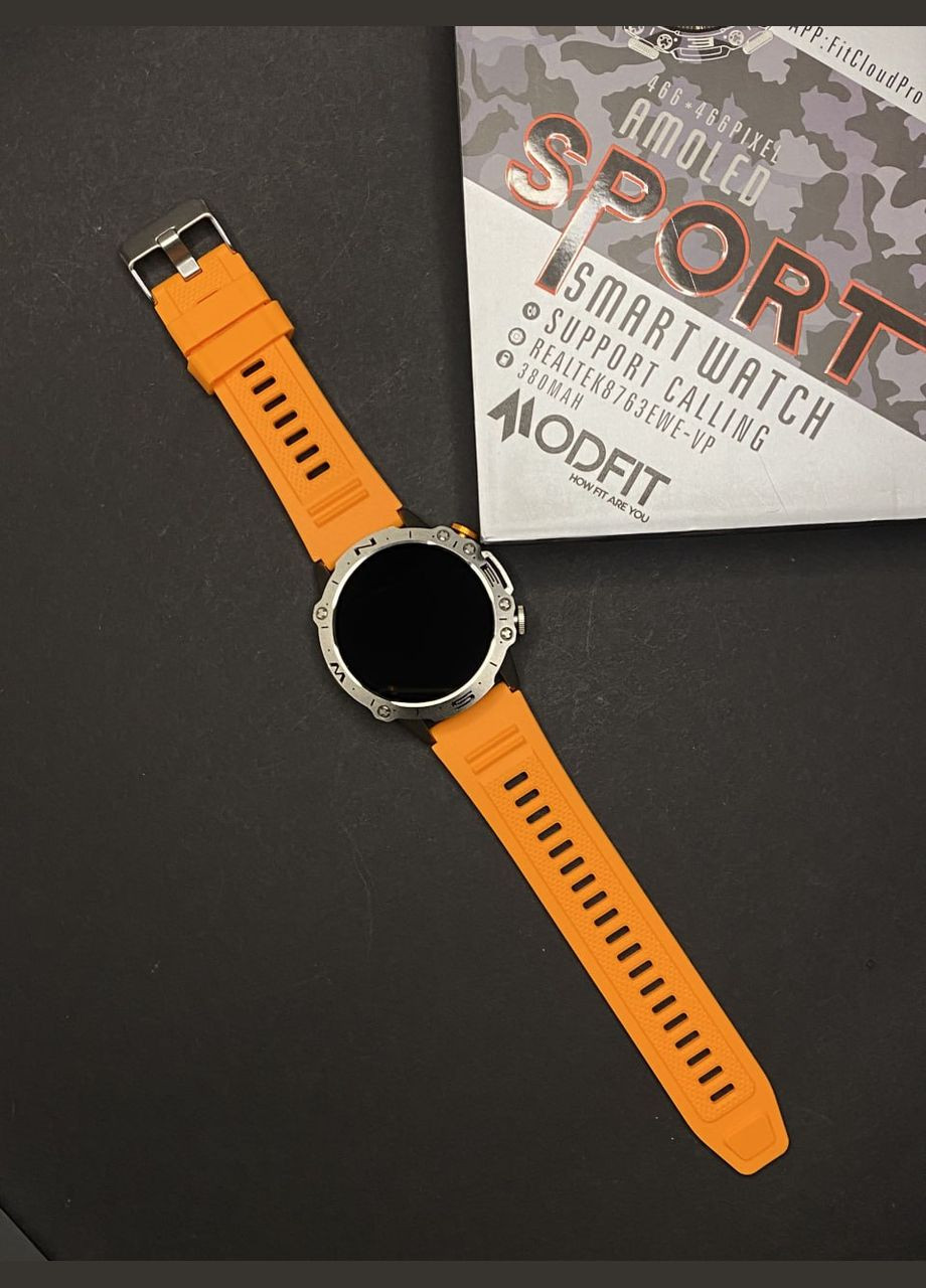 Умные часы Combat Silver Orange электронный спортивный, сasual Modfit (341675515)