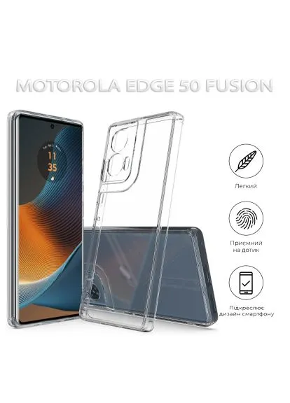 Чохол до мобільного телефона (712743) BeCover Motorola Edge 50 Fusion Transparancy (366155345)