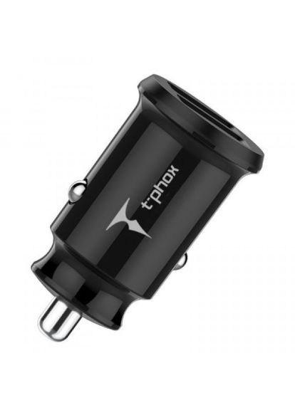 Зарядний пристрій T-PHOX charger set 2.4a dual+microusb cable 1.2m (black) (268142023)